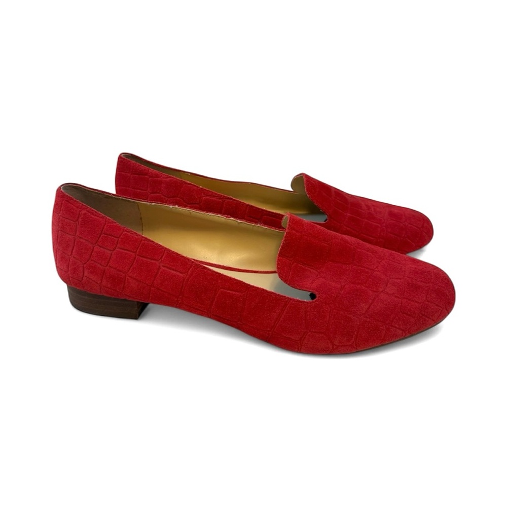Vince Camuto Red Texture Loafers